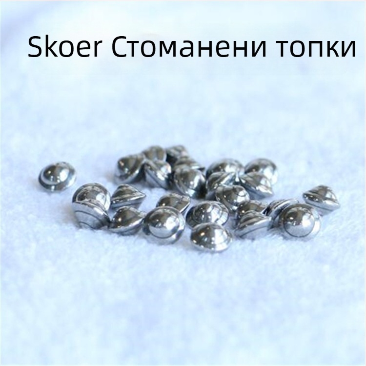 304 неръждаема стомана полирана топка с форма на летяща чиния - размери 3x5, 3.5x5.5, 6.35x6.4