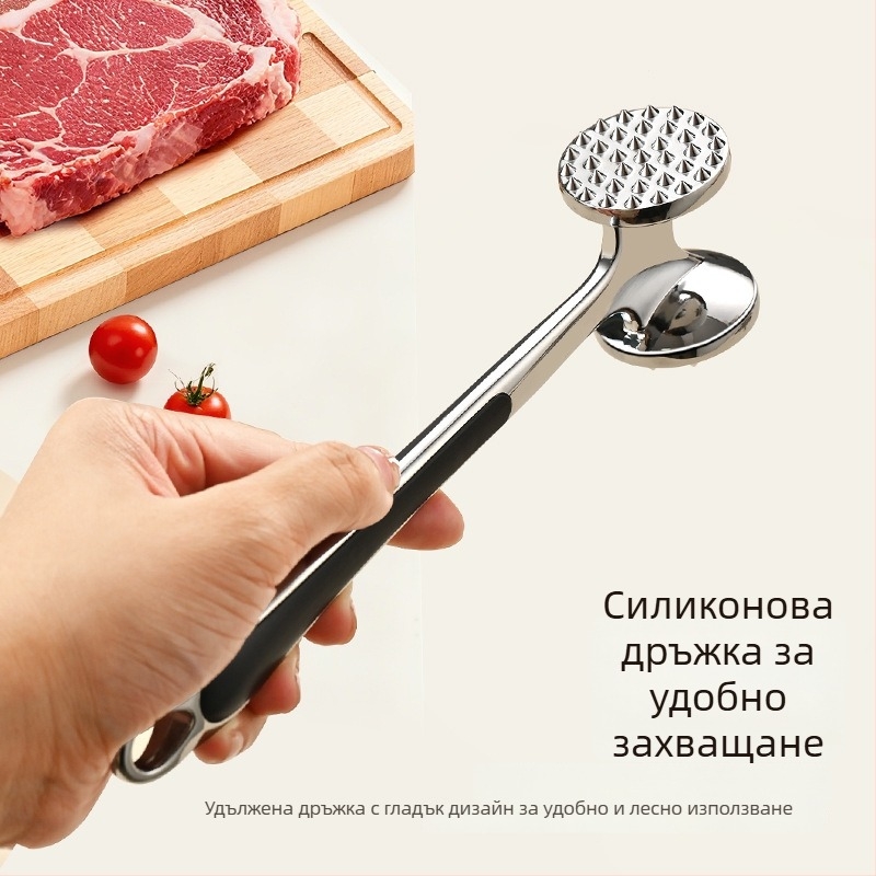 Чук за месо от неръждаема стомана, за тендериране и стекове, кухненски инструмент за дома и професионална употреба