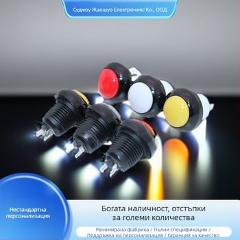 Персонализиран индустриален бутон-превключвател C312W серия – дълготраен, водоустойчив, Direct-Plug, двуполюсен