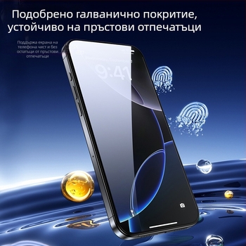 Gorilla закалено стъкло за защита на екрана с поверителност за iPhone 16 Pro и iPhone 15 Pro - пълен екран