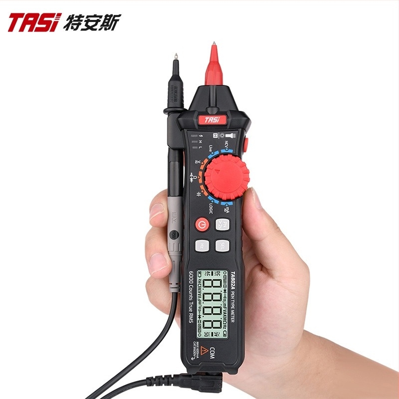 TASI TA802A мултиметър тип писалка, преносим и напълно автоматичен джобен цифров високоточен измервател за електротехници
