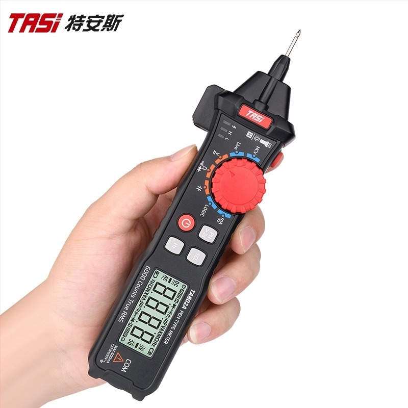TASI TA802A мултиметър тип писалка, преносим и напълно автоматичен джобен цифров високоточен измервател за електротехници