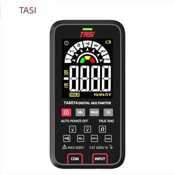 Tians TA807A ултра тънък цифров автоматичен мултиметър с голям дисплей и защита срещу изгаряне за електротехници