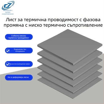 Специално оформен силиконов термопад с фазов преход за отвеждане на топлината от CPU инвертор, изолационен силиконов слой с висока топлопроводимост