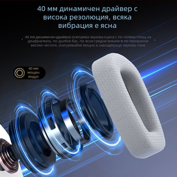 Free Wolf V10 безжични гейминг слушалки с Bluetooth, 2.4G и три режима кабелна връзка, леки и с микрофон