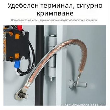 Пластмасово прозрачен високоволтов заземителен кабел с гумено покритие върху метален проводник, изолиран кабелен проводник 2,5/4/10 мм²