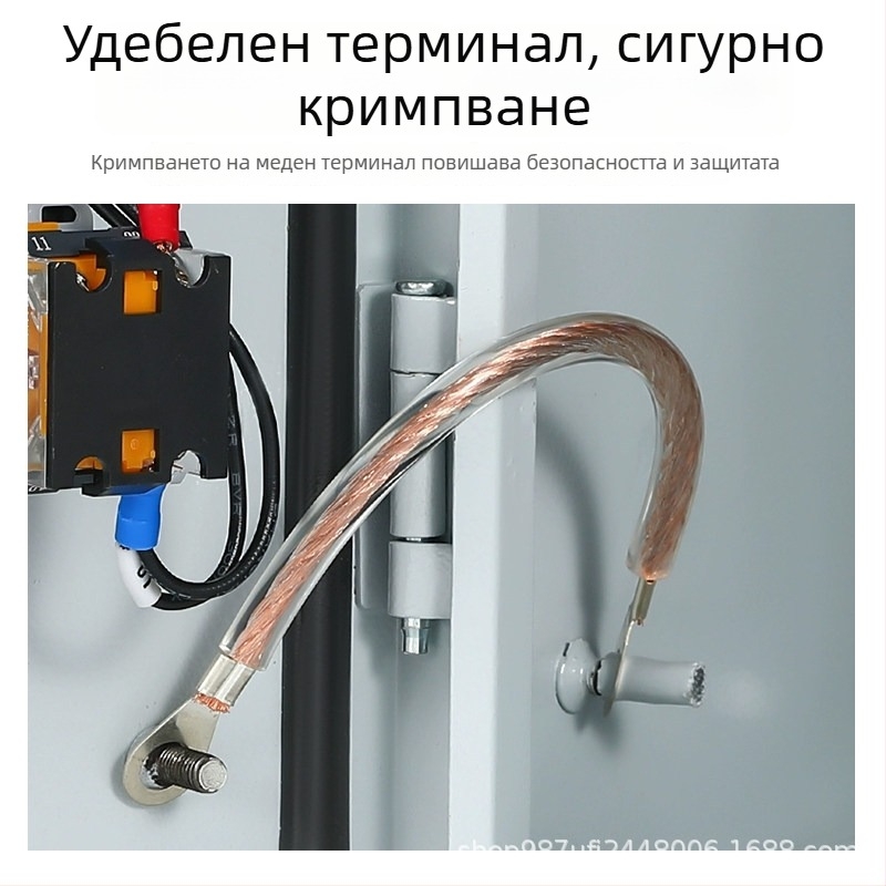 Пластмасово прозрачен високоволтов заземителен кабел с гумено покритие върху метален проводник, изолиран кабелен проводник 2,5/4/10 мм²