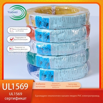 UL1569 Американски стандарт — огнеупорен и високотемпературен проводник, 12-30 AWG, за зарядни станции за автомобили