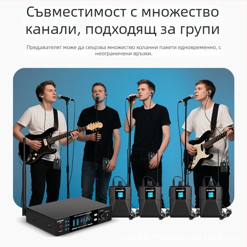 SHIDUN J-100 In-Ear мониторингова система за сценични изпълнения, жични монитори за певци и групи