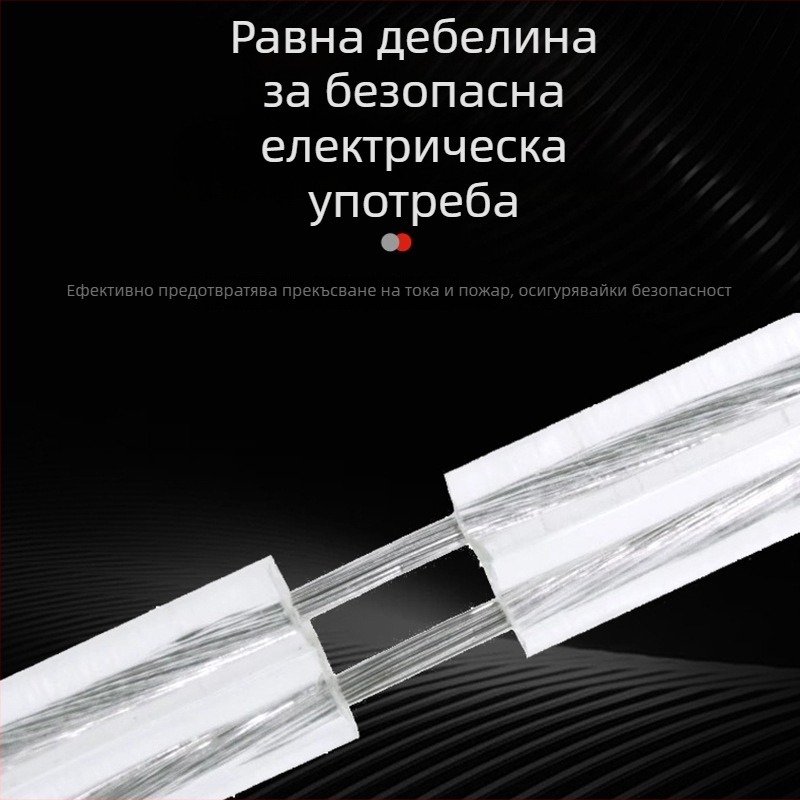 Прозрачен мек меден двупроводен паралелен кабел за LED неонови светлини