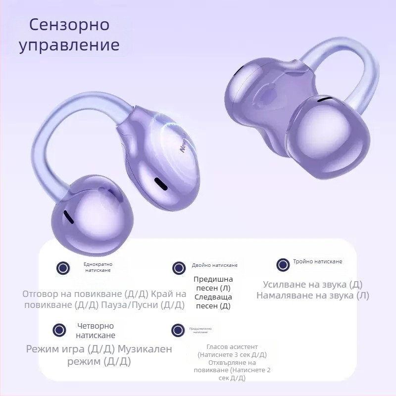 Huawei S6 интелигентни клип-он безжични слушалки със AI онлайн превод и висококачествен звук