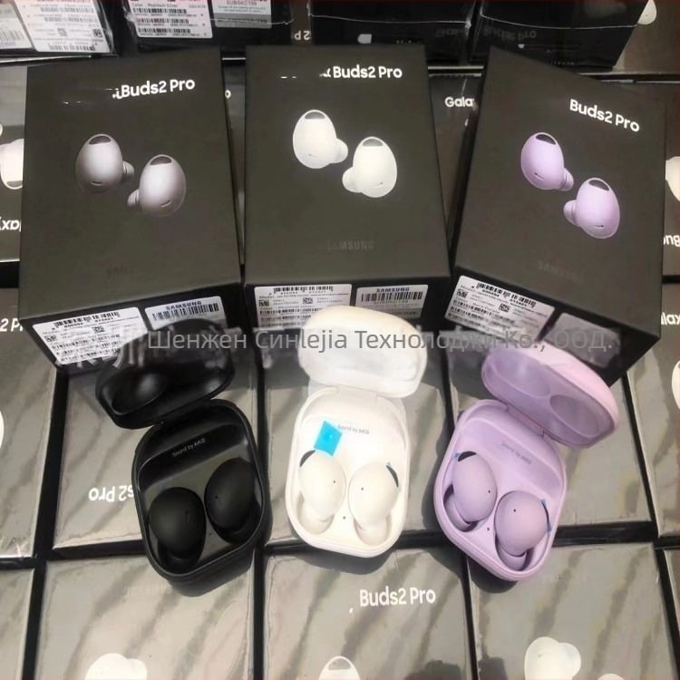Galaxy Buds2 Pro безжични слушалки с активно шумопотискане, корпус от стоманена мрежа R510