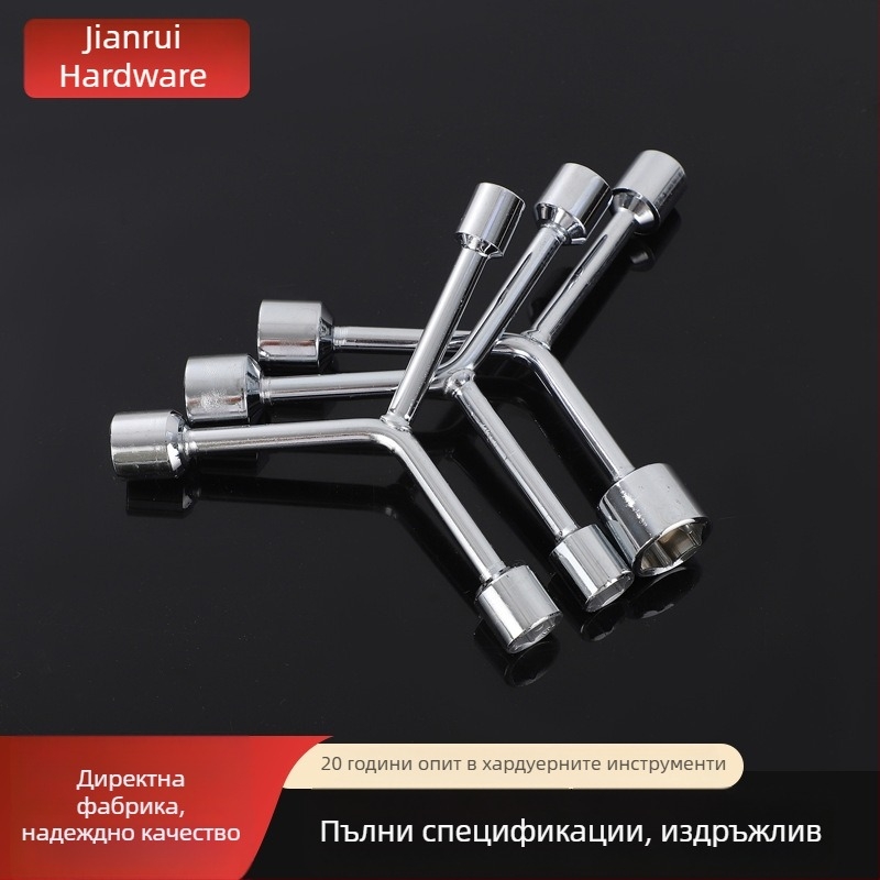Комплект триглав гаечен ключ със удължител в Y-образна форма за мотоциклет