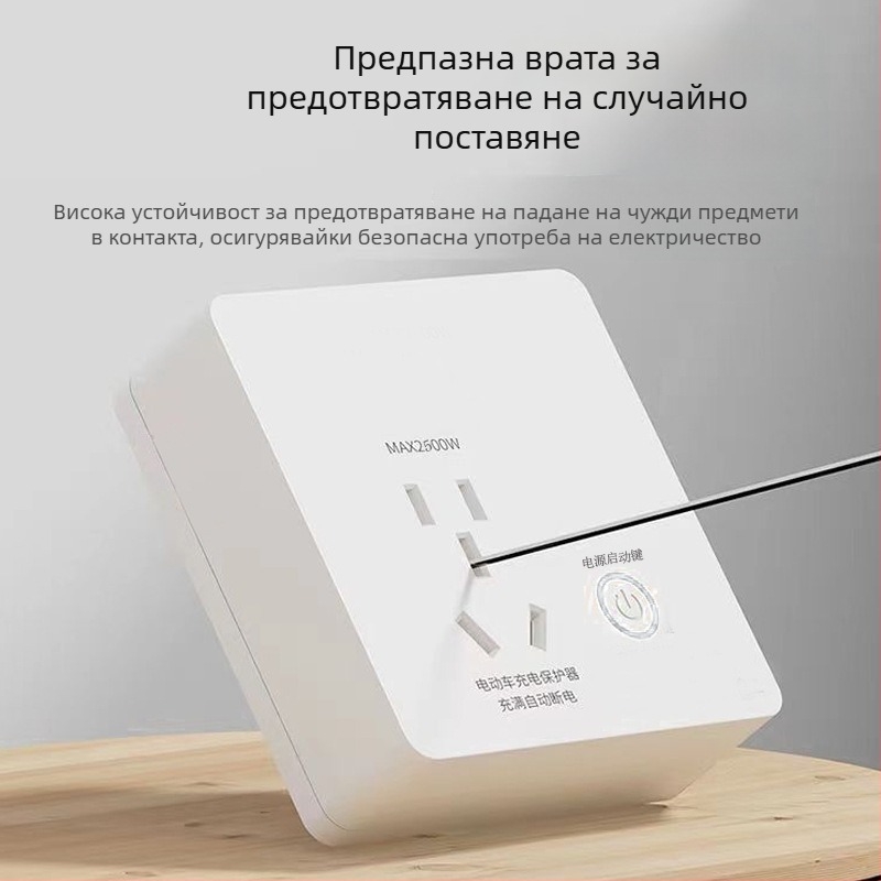 Стенно зарядно гнездо за електрически автомобили с интелигентна защита срещу презареждане и автоматично изключване при пълен заряд