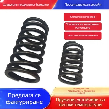 304 неръждаема стомана компресионна пружина, устойчивост на високи температури, пружина за връщане с висока якост, 65Mn метална пружина, нестандартна изработка