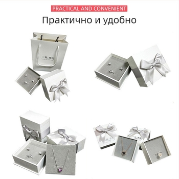 Елегантна кутия за бижута с издърпващ се отдел за колиета, обици и гривни – персонализируема