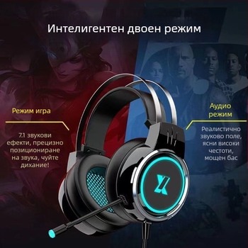 X8 жични геймърски слушалки за PC и лаптопи, 3,5 мм жак