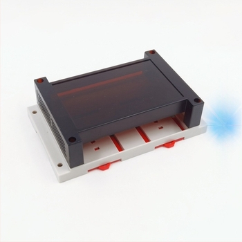 XLK-2 пластмасов корпус за PLC индустриален контролен бокс, размери 145 × 90 × 40 mm, с обработени отвори