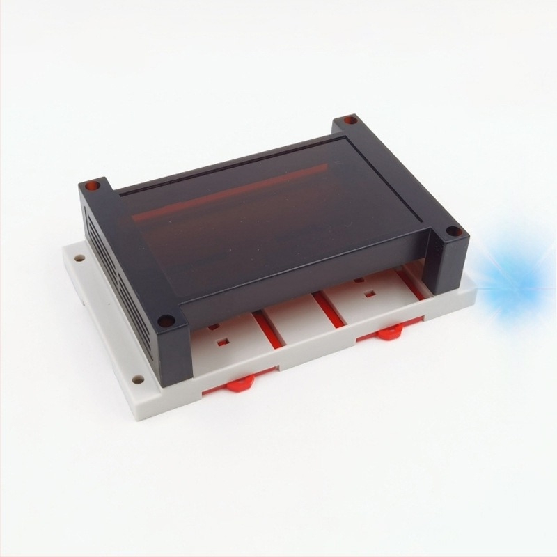 XLK-2 пластмасов корпус за PLC индустриален контролен бокс, размери 145 × 90 × 40 mm, с обработени отвори
