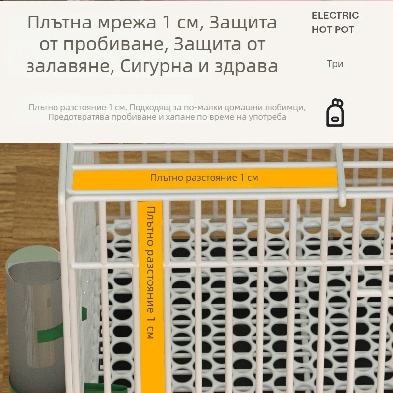 Голяма железна клетка за птици – подходяща за пъдпъдъци, пилета и малки кокошки