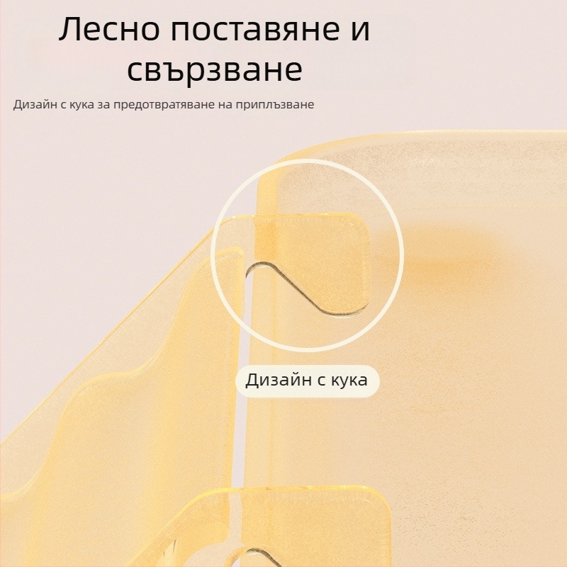 Прозрачна акрилна платформа със стълба за хамстери — нескользяща декоративна играчка за малки домашни любимци