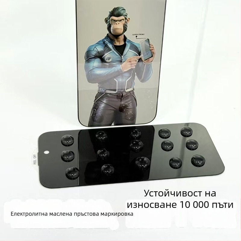 Gorilla Edge-to-Edge закалено стъкло за екран за iPhone 16/15 Pro, Anti-Peeping, Anti-Fall