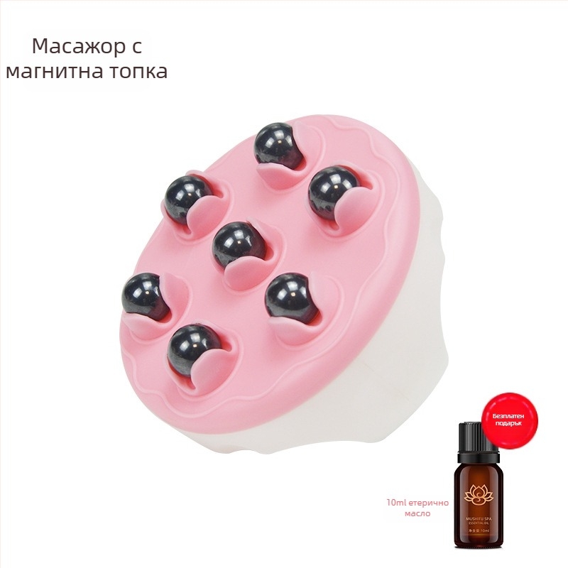 Масажор за корем с ролкова четка, масажор с Драконова топка, меридианна четка и магнитни топчета