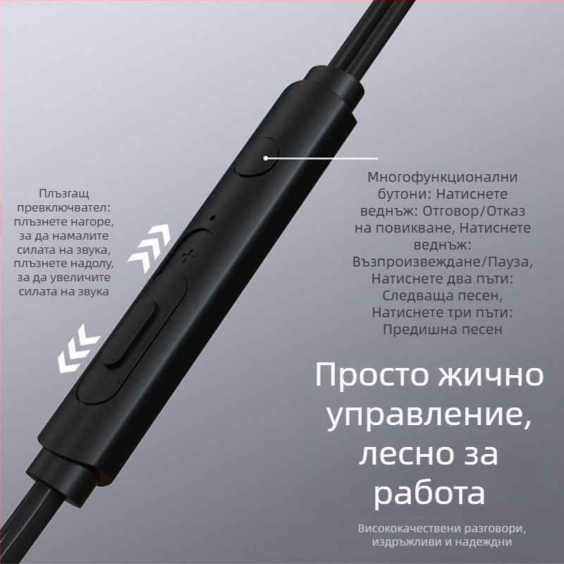 Кабелни ин-ear слушалки с висококачествен звук, Type-C, цифров бас, за Huawei и Xiaomi