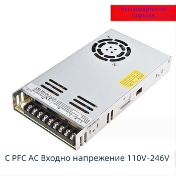 PFCLRS Превключваемо захранване 350W – 24V, индустриално управление, ултра тънък модел, вход AC110V, изходи 24V/36V/48V, висока мощност