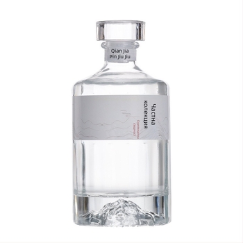 Стъклена бутилка за вино 500 ml, запечатана и прозрачна, комплект празни бутилки за домашно винопроизводство Lu Chen
