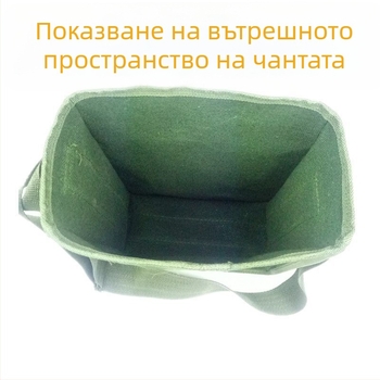 Чанта за инструменти от платно за дърводелство и електротехника, мултифункционална с дебели многослойни отделения, издръжлива презрамна чанта