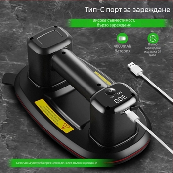 Електрическа вакуумна чашка за стъкло за повдигане и пренасяне на тежки предмети, подходяща за големи плочи и плочки