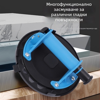 Ръчна вакуумна чашка с въздушна помпа, индустриален клас, с манометър, здрава фиксация, тежък товар за повдигане на плочки и стъкло