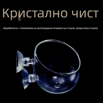 Стъклен аквариум с водни растения и акваскейпинг дизайн