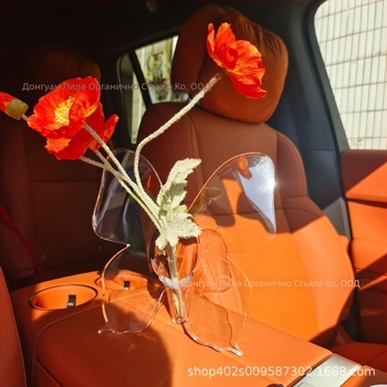 Скандинавска пластмасова ваза с пеперуда за домашен декор, дневна стая, изкуствени цветя, минималистичен дизайн