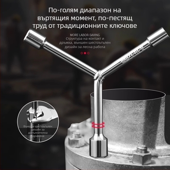 Разширен Y-образен мултифункционален комплект ръчни инструменти със торцеви ключове за мотоциклет