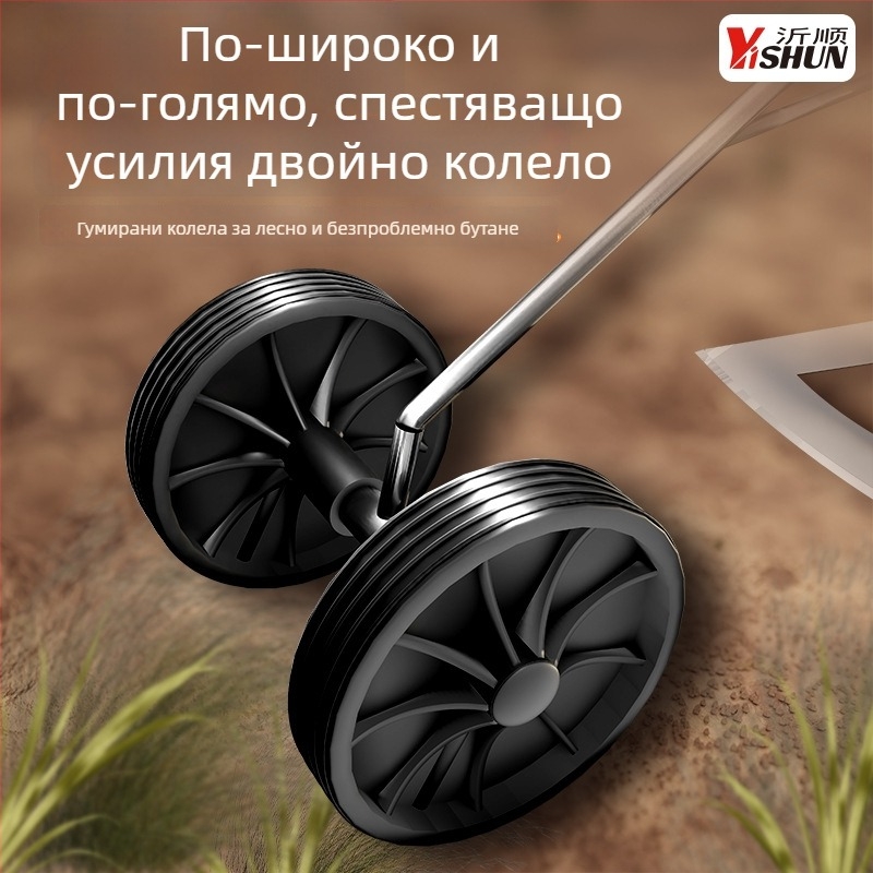 Нов модел три в едно — мултифункционална двуколесна мотика с задвижване за плевене и разрохване на почвата, копач за канави и триъгълен плуг