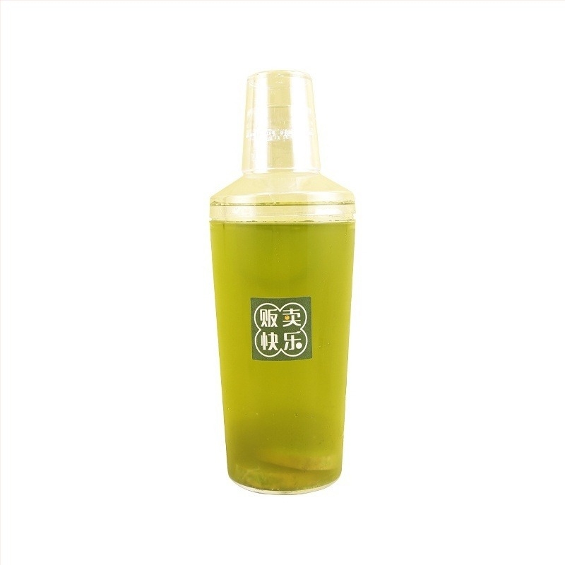 Еднократна чашка за шейк с капак, 500 ml, за напитки, плодови сокове и млечен чай, преносима и термоустойчива