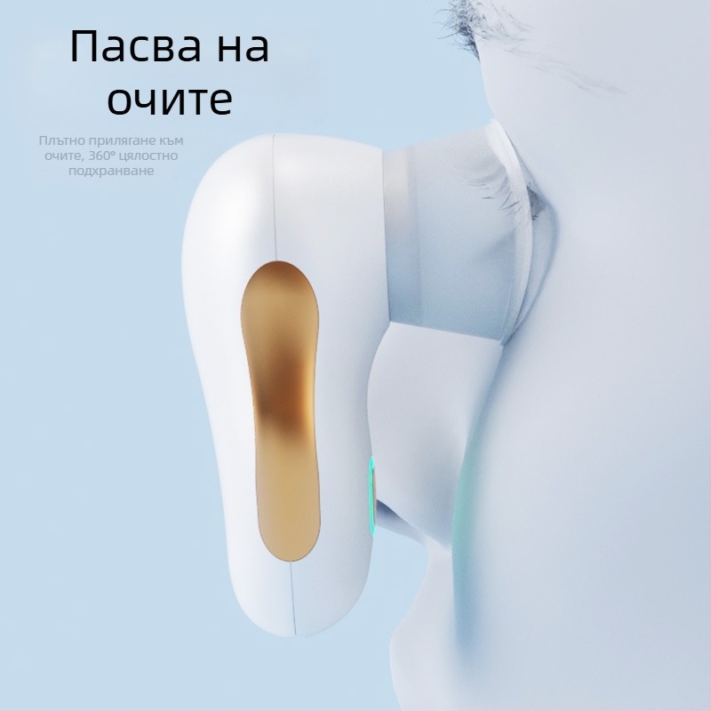 Преносимо електрическо устройство за промиване на очи с наноспрей за хидратация и облекчаване на сухото око