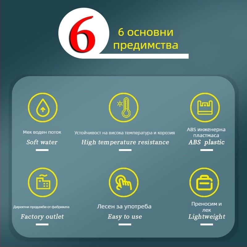 BS-6670 Стенно монтиращо устройство за промиване на очи и кожа, спешно промиване, ABS пластмаса, Benshang