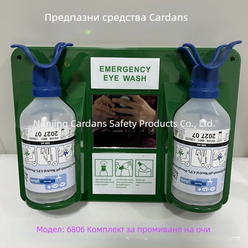 PLUM 4611 стенен промивник за очи, за лаборатория и химическа индустрия, 4.9% стерилен фосфатен буферен разтвор