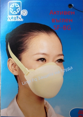 Маска от спонж с активен въглен, защита от прах и PM2.5, KN90 SF-BG
