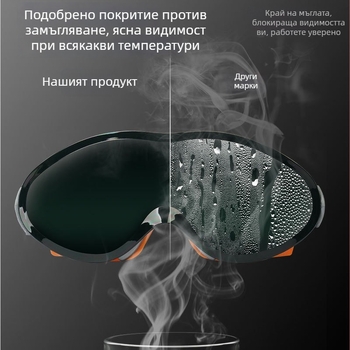 Заваръчни защитни очила с тъмнозелени лещи и оранжева рамка, антизамъгляване, ветроустойчиви и прахоустойчиви, защита на очите