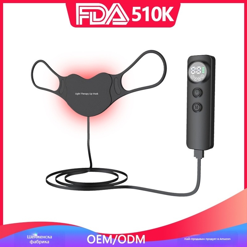 Фотонно устройство за красота на устни, USB зарядване, регулирана продължителност, преносимо устройство за маска за лице