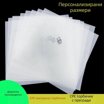 CPE полупрозрачна чанта за съхранение с десет отделения, цип, преносим организатор за кабели за слушалки