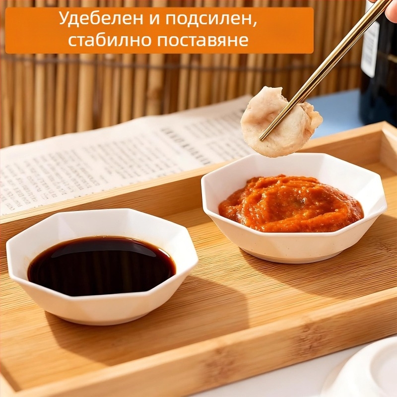 Еднократни кухненски посуди от оризова люспа: чинии, купи и клечки за хранене; удебелени, термоустойчиви, екологично чисти за хотели и ресторанти