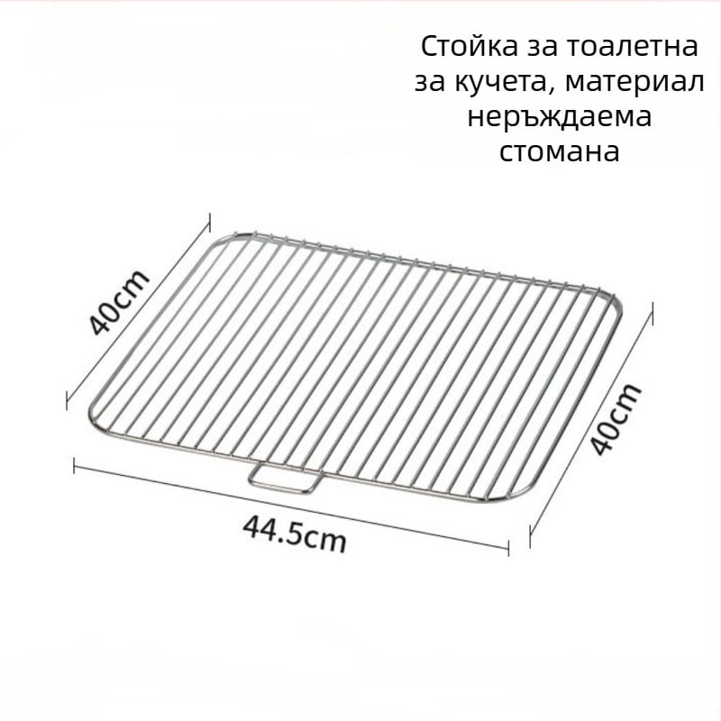 Бариера за кучешка тоалетна от неръждаема стомана, голям размер за разделяне на изпражнения и урина