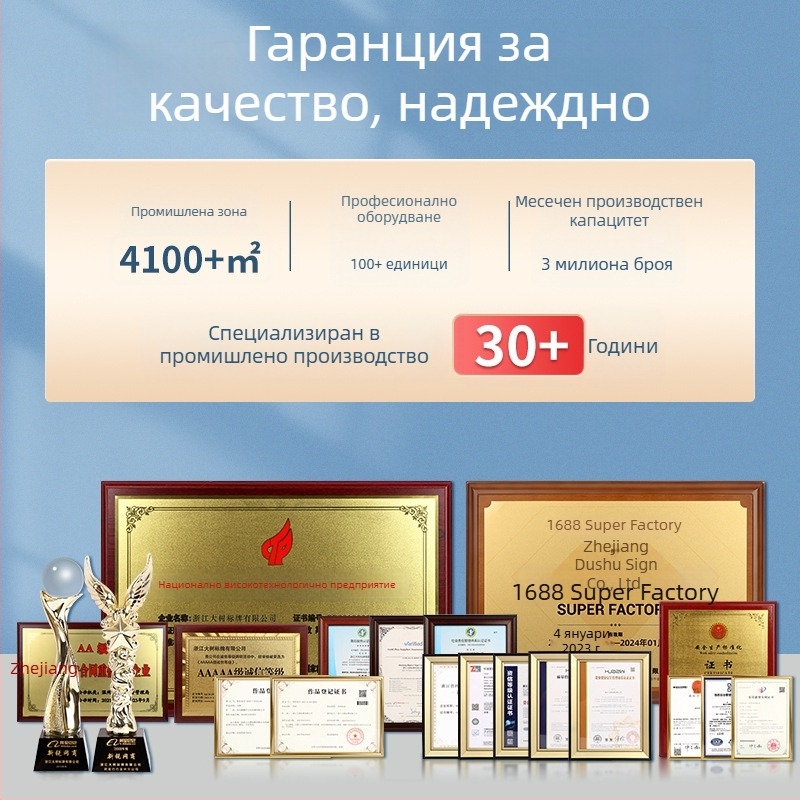 PVC рефлекторен предупредителен знак за строителни площадки — забрана за пушене, подходящ за работилници и фабрики, материали: PVC, алуминий и акрил