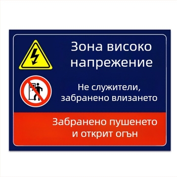Знаци за пожарна безопасност за разпределителна кутия, предупредителни стикери за работилница, персонализирани