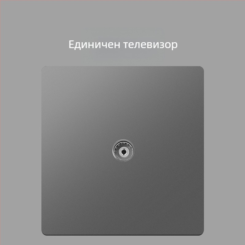 Keka 86 стенен скрит панел за CCTV телевизионен порт със гигабитен Ethernet и коаксиален ТВ порт